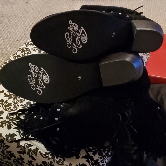 NIB Naughty Monkey Suede 7.5 Over-the-Knee Boots - Picture 8 of 14